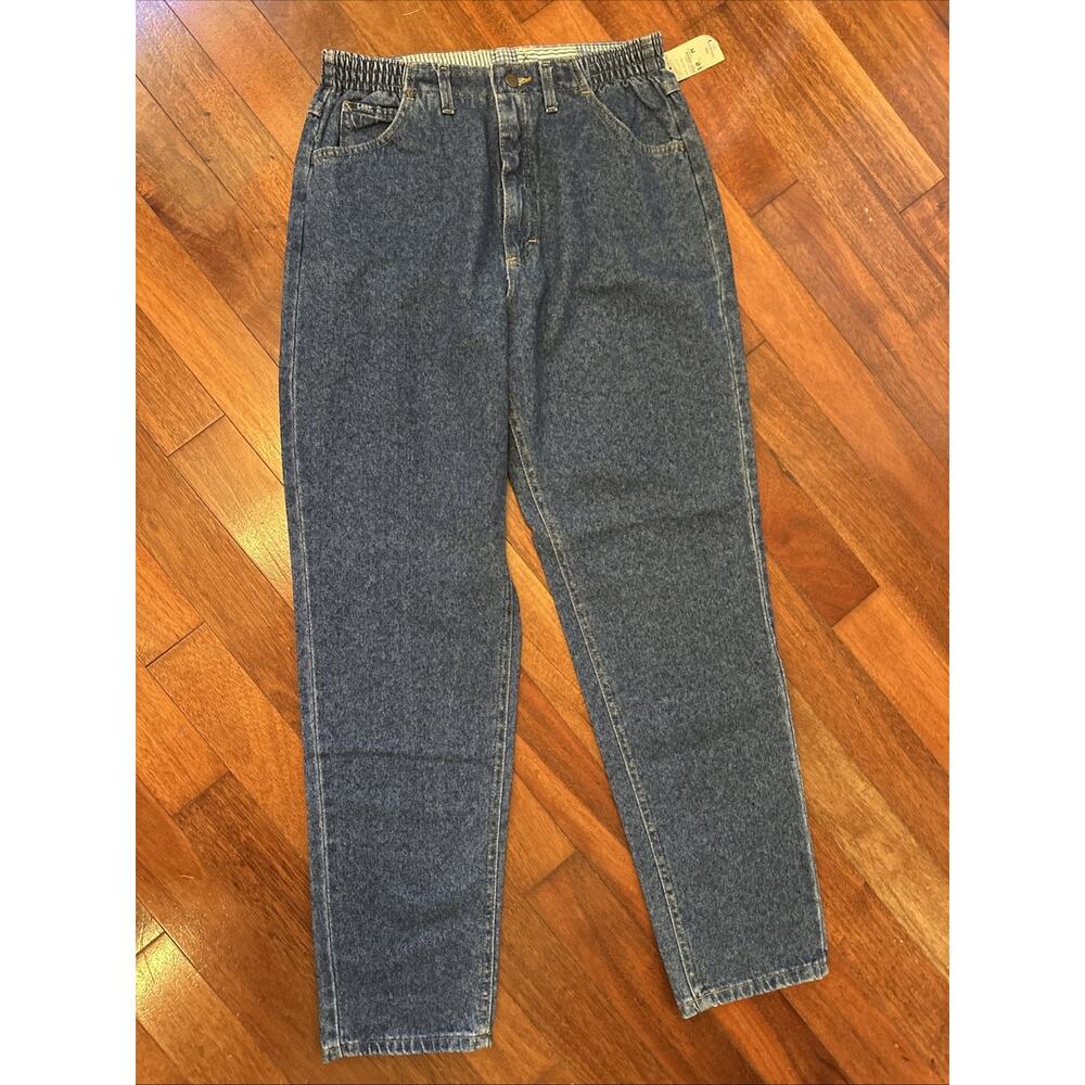 Vintage Lee Jeans NWT Blue Pepper 12 M Relaxed Fit Side Elastic Mom Y2K
